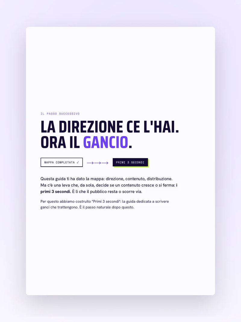 Il passo successivo
